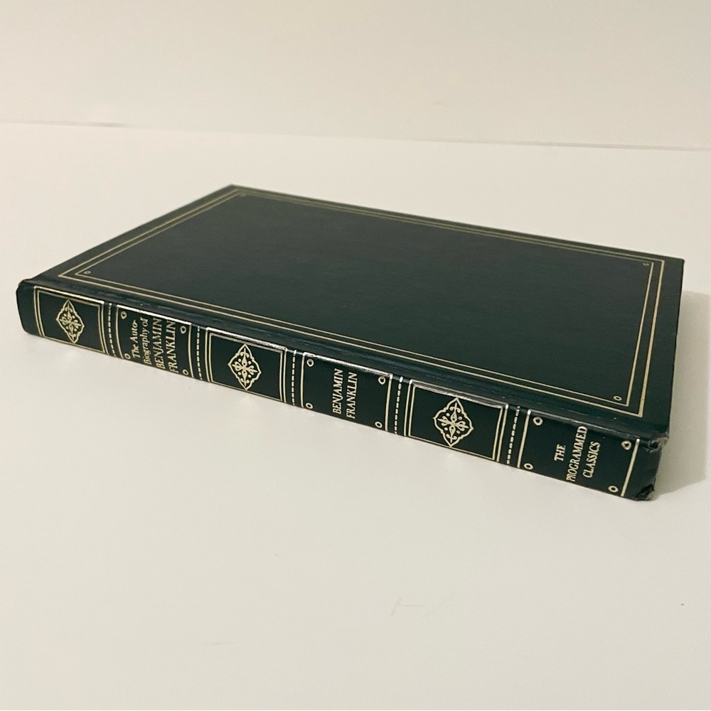 The Autobiography of Benjamin Franklin Hardcover Book